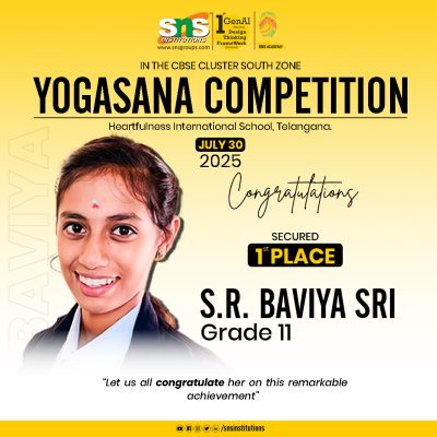 Baviya sri 1st Place in yoga